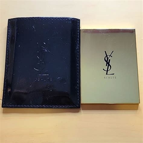 ysl beauty iconic gold mirror|ysl pocket mirror.